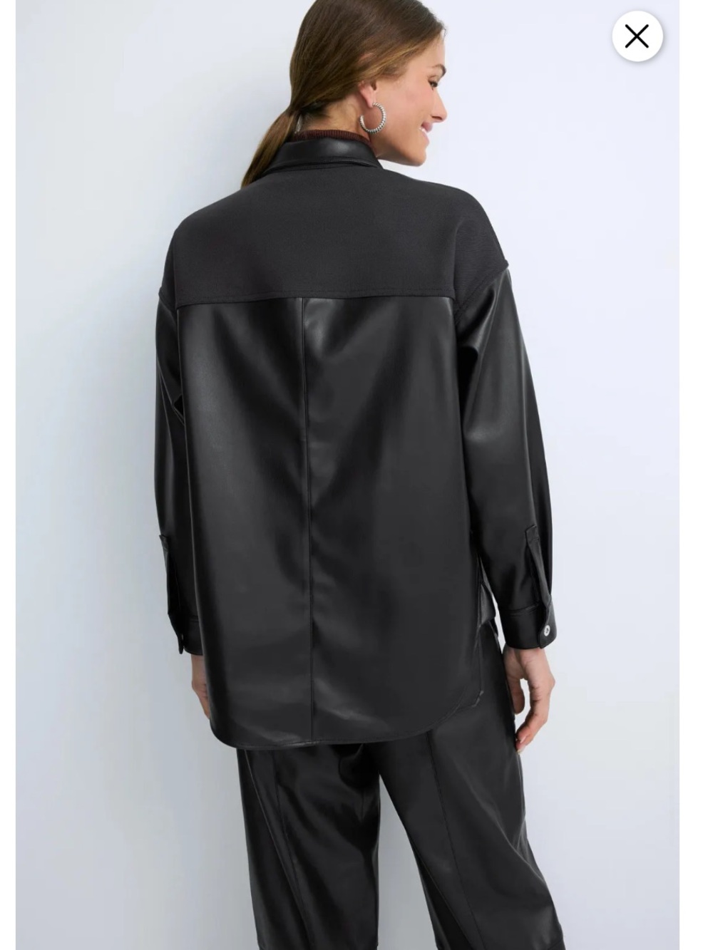 3.1 Phillip Lim Mixed Media Shirt Jacket, Size: S - Picture 5 of 15